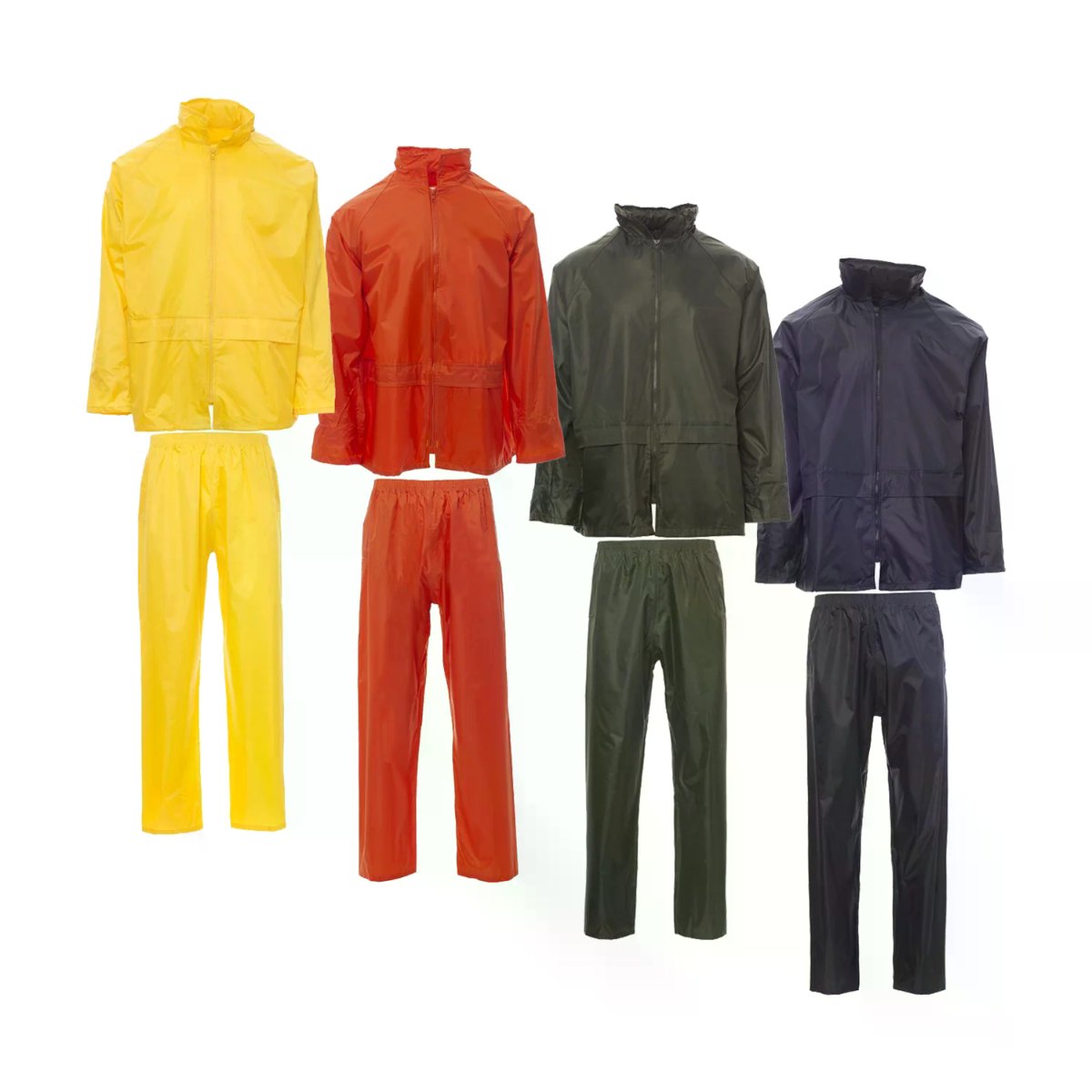 Completo Antipioggia SET-NYLON da Lavoro Giacca e Pantalone