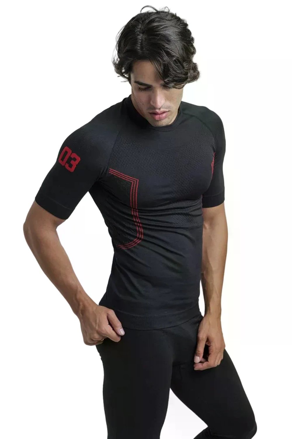 Maglia Termica da Lavoro Uomo THERMO PRO 280 SS Manica Corta Seamless 280 g/m² thumbnail 5
