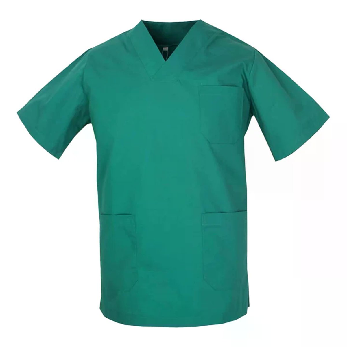 Casacca Sanitaria Unisex Manica Corta con Scollo a V e 3 Tasche per Medici Infermieri OSS thumbnail 4