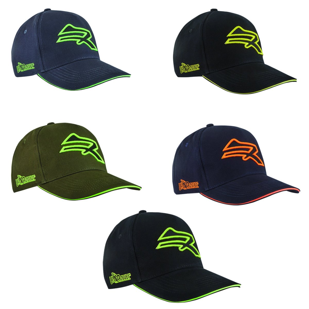 Cappellino da Lavoro U-Power CAP in Cotone Traspirante Regolabile con Visiera Curva