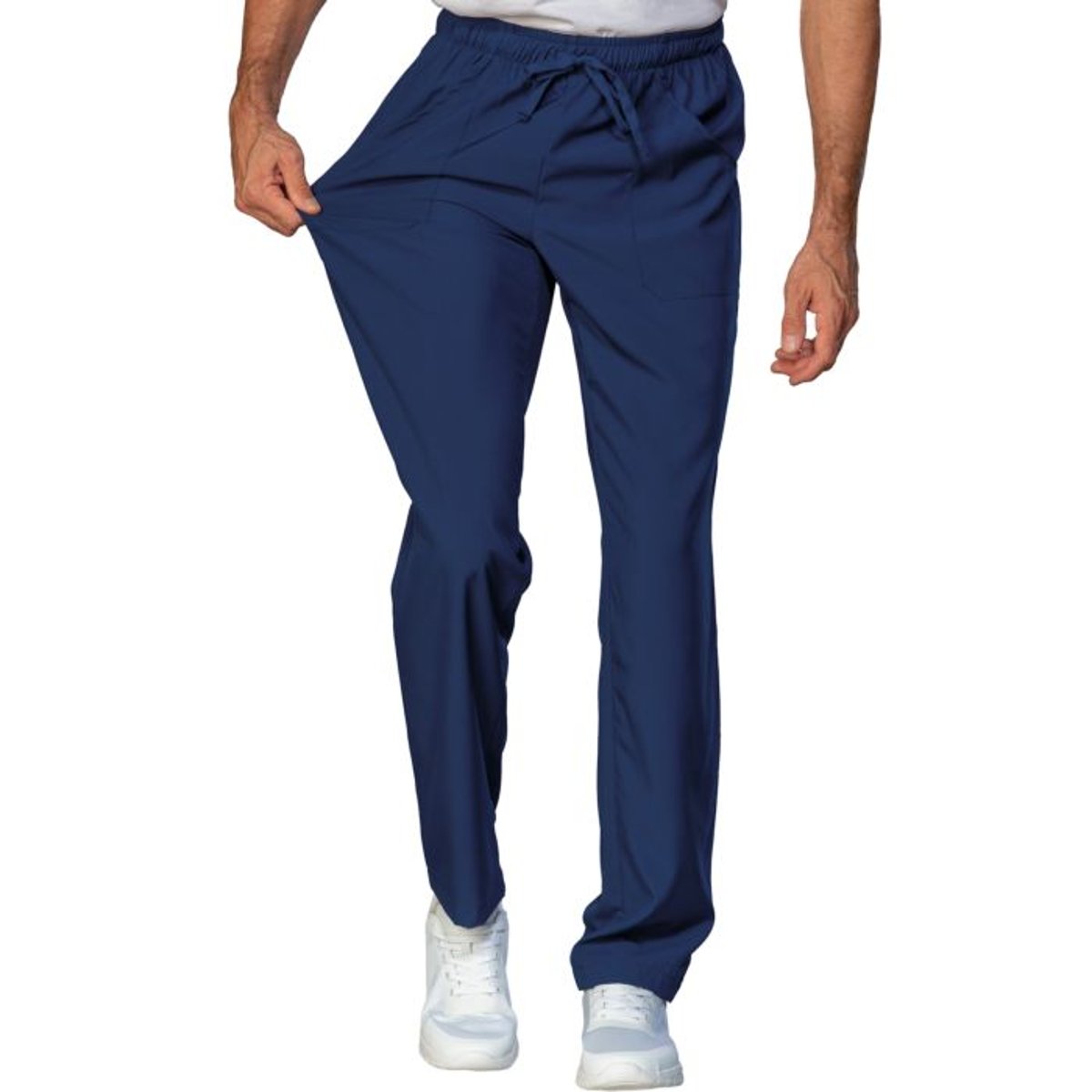 Pantalone Sanitario Pantalaccio Isacco Tecnostretch con Elastico e Laccio per Medico, Infermiere e Cuoco