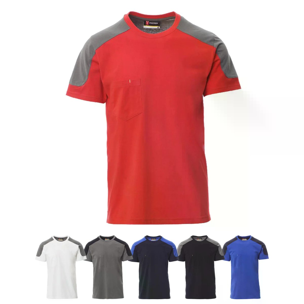 T-Shirt da Lavoro Bicolore CORPORATE con Taschino