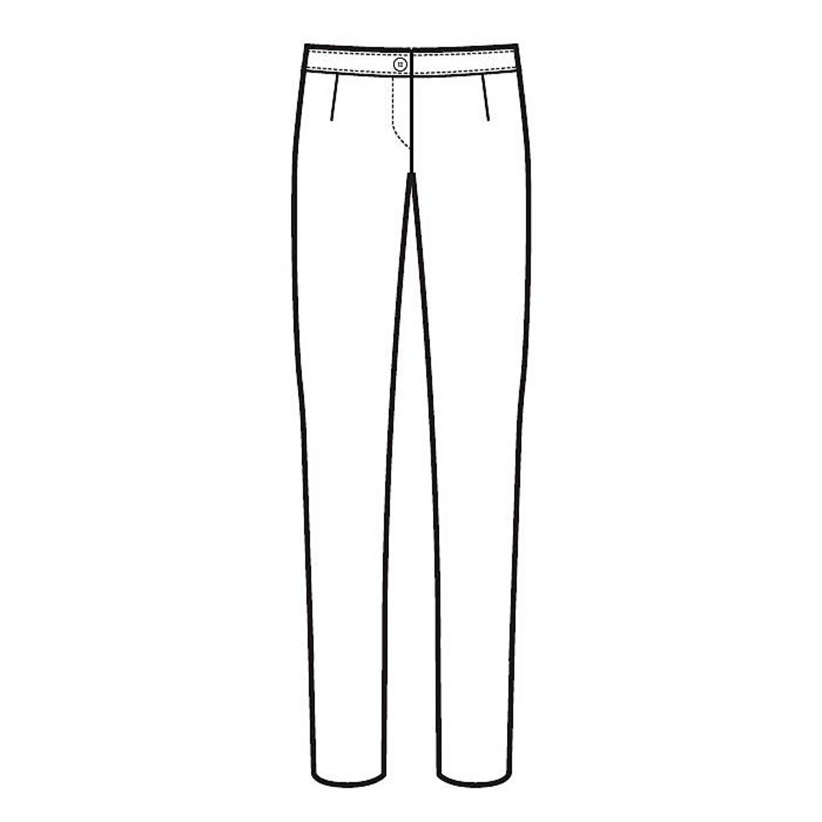 Pantalone da Cameriera Donna Trendy Isacco  170 g/m² Senza Tasche con Zip e Bottone thumbnail 3