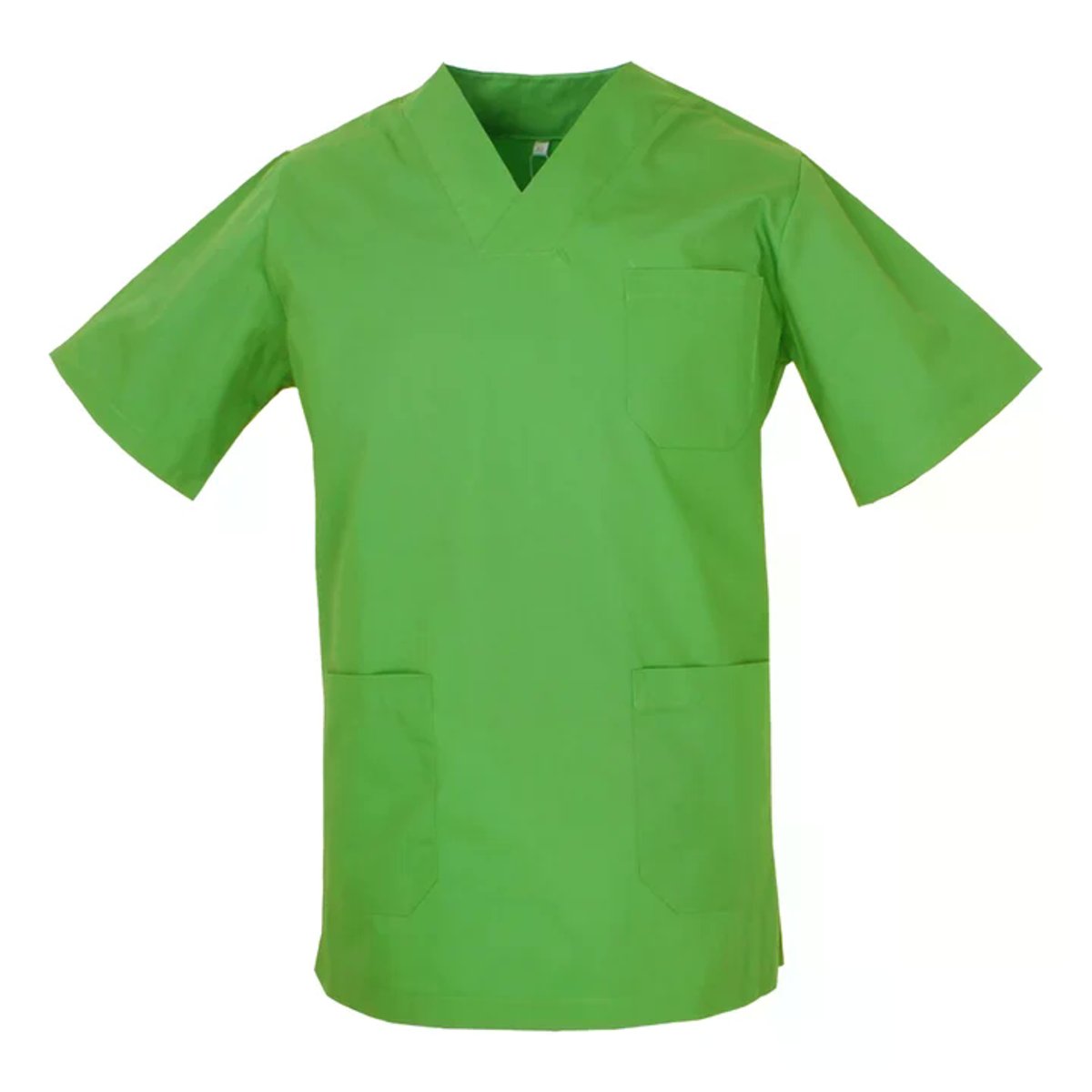 Casacca Sanitaria Unisex Manica Corta con Scollo a V e 3 Tasche per Medici Infermieri OSS thumbnail 5