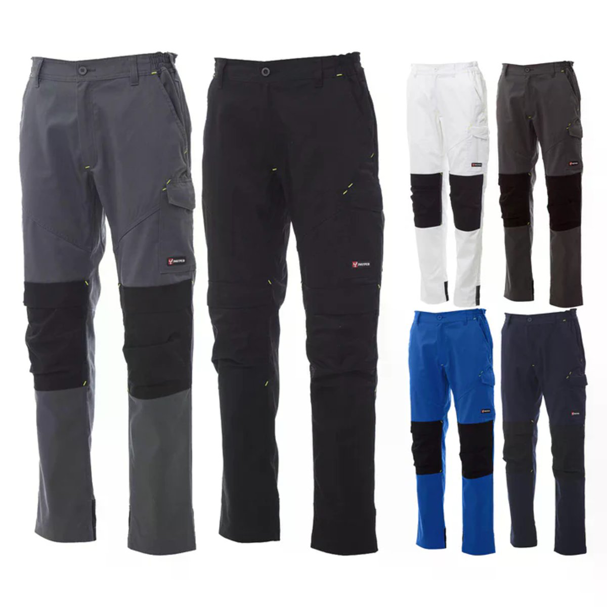Pantalone da Lavoro Stretch WORKER TECH con Porta Ginocchiere