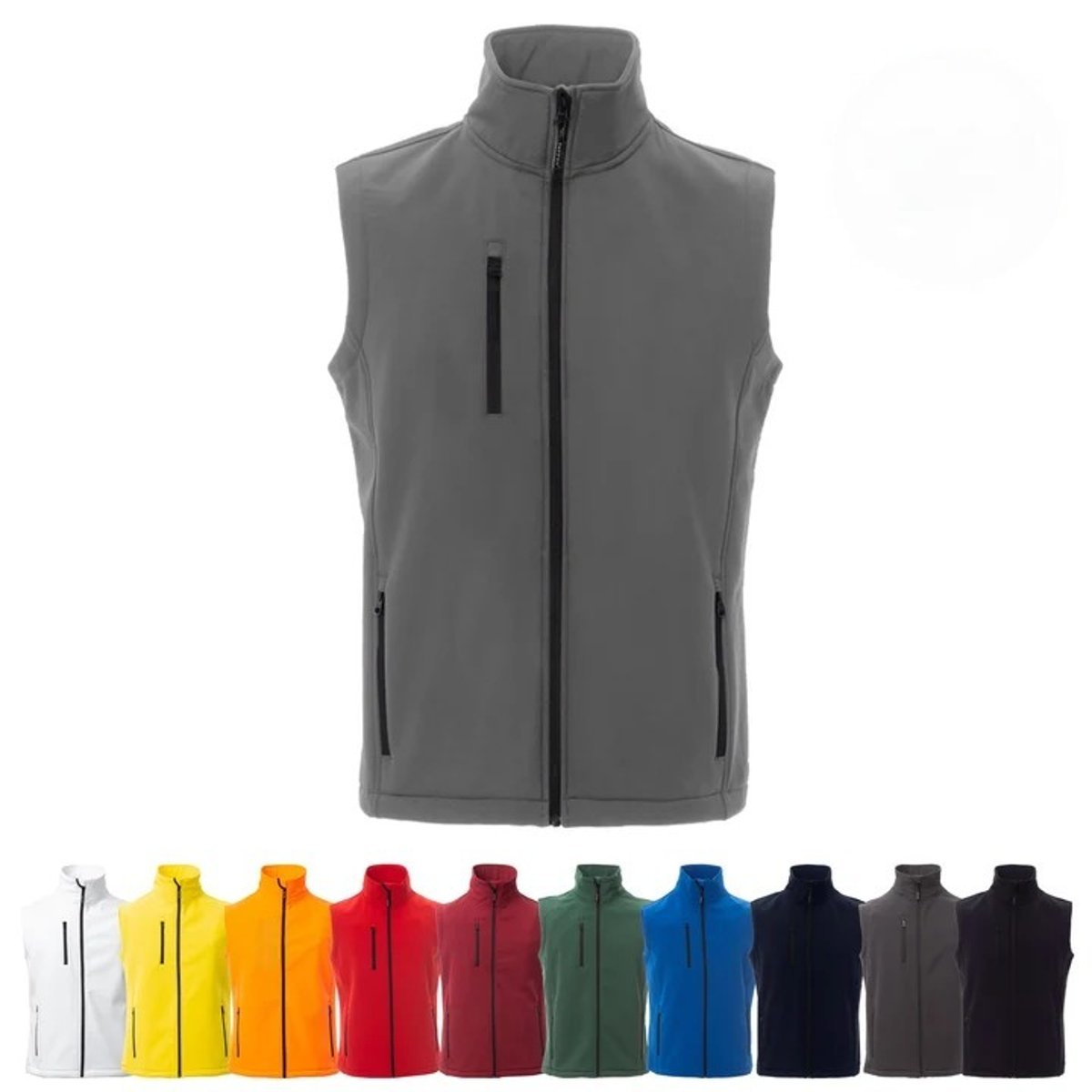 Gilet da Lavoro GLASGOW Uomo Soft Shell 2 Strati Water Repellent
