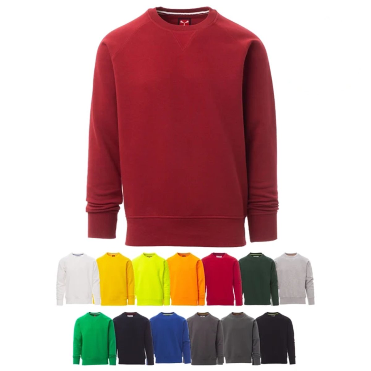 Felpa Uomo Girocollo MISTRAL+ in Cotone Garzato
