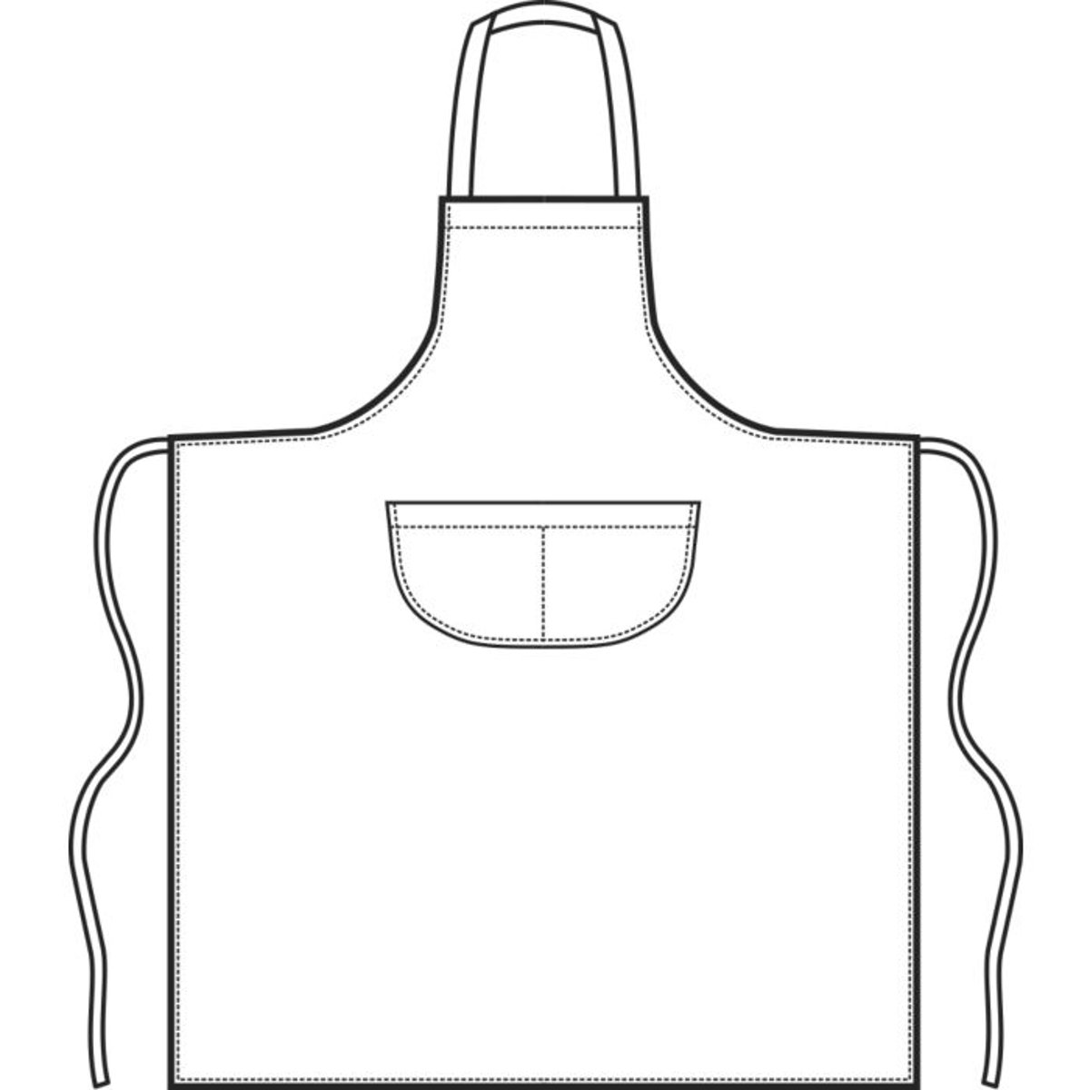Grembiule Pettorina BIG Isacco 96x105 cm con Tasca Centrale – Cotone e Poliestere/Cotone thumbnail 2