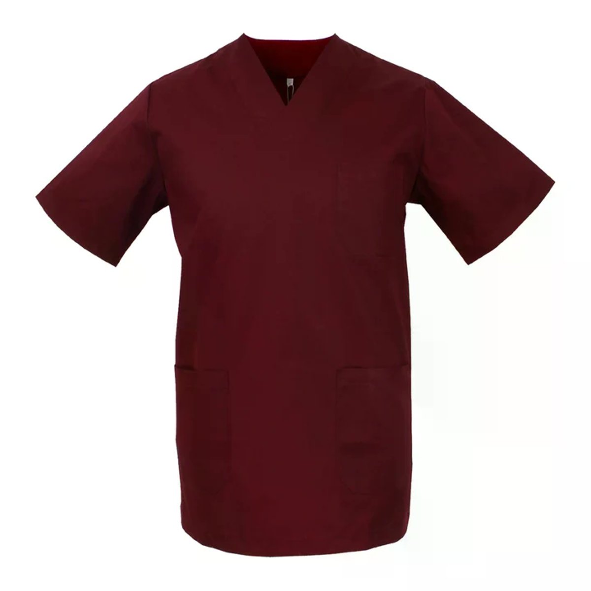 Casacca Sanitaria Unisex Manica Corta con Scollo a V e 3 Tasche per Medici Infermieri OSS thumbnail 3