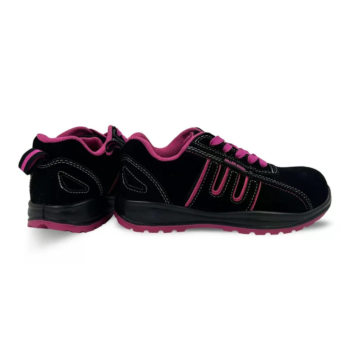 Scarpe Antinfortunistiche 1816 NERO/FUXIA S1P SRC Basse con Puntale in Alluminio thumbnail 4