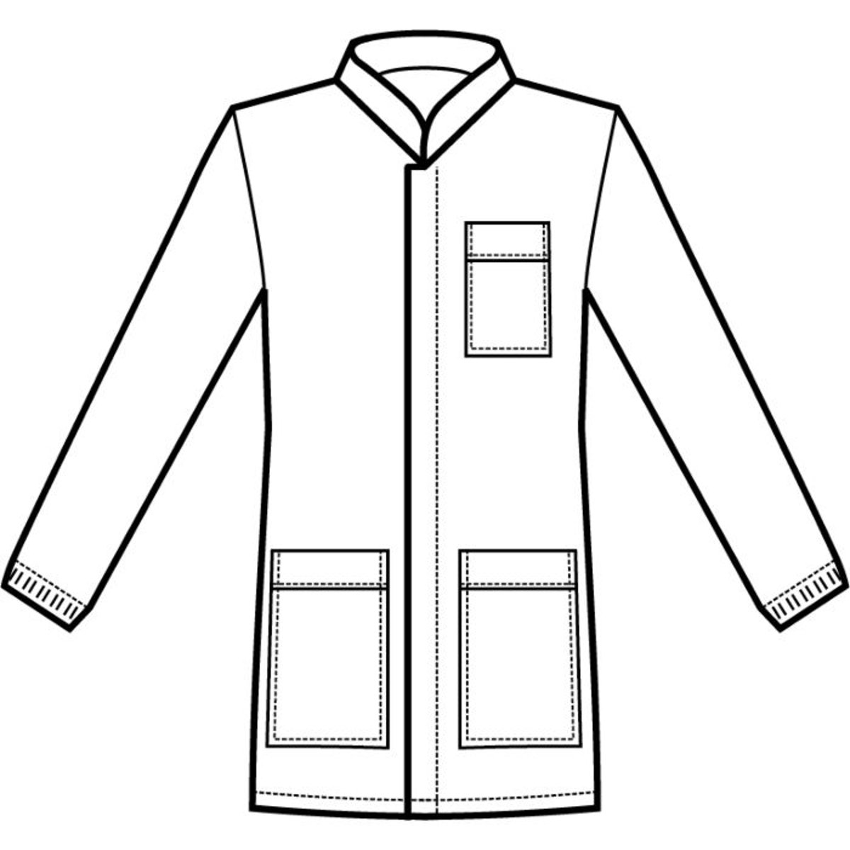 Casacca Corfù Isacco Uomo con Collo Coreano e Polsi in Maglia per Medico, Infermiere e Dentista thumbnail 2