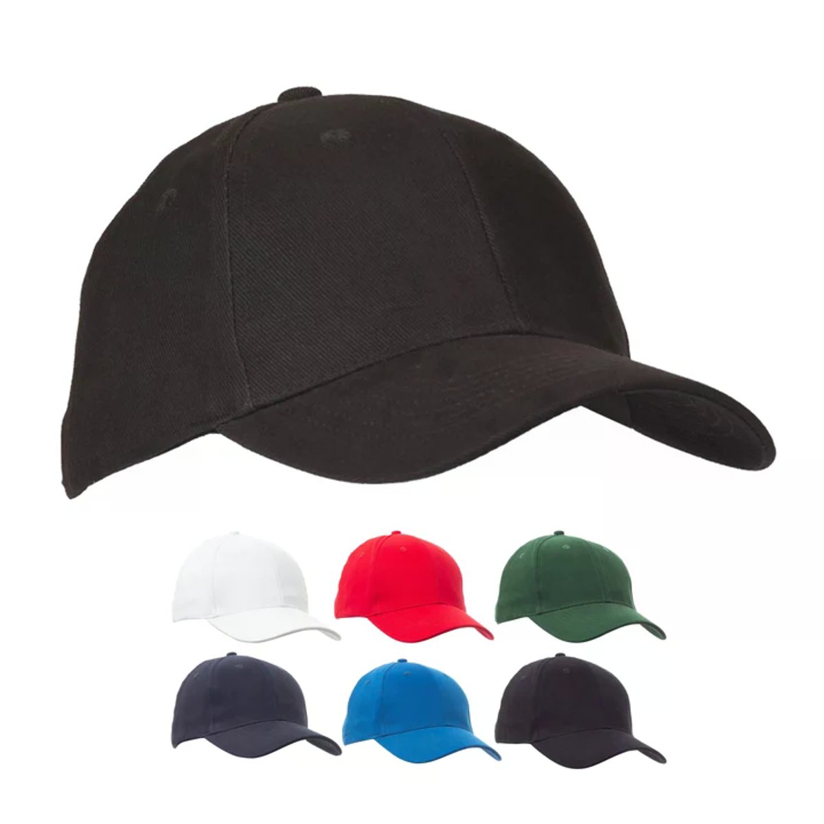 Cappellino da Lavoro NEBRASKA Unisex 6 Pannelli in Cotone Spazzolato con Visiera Precurvata