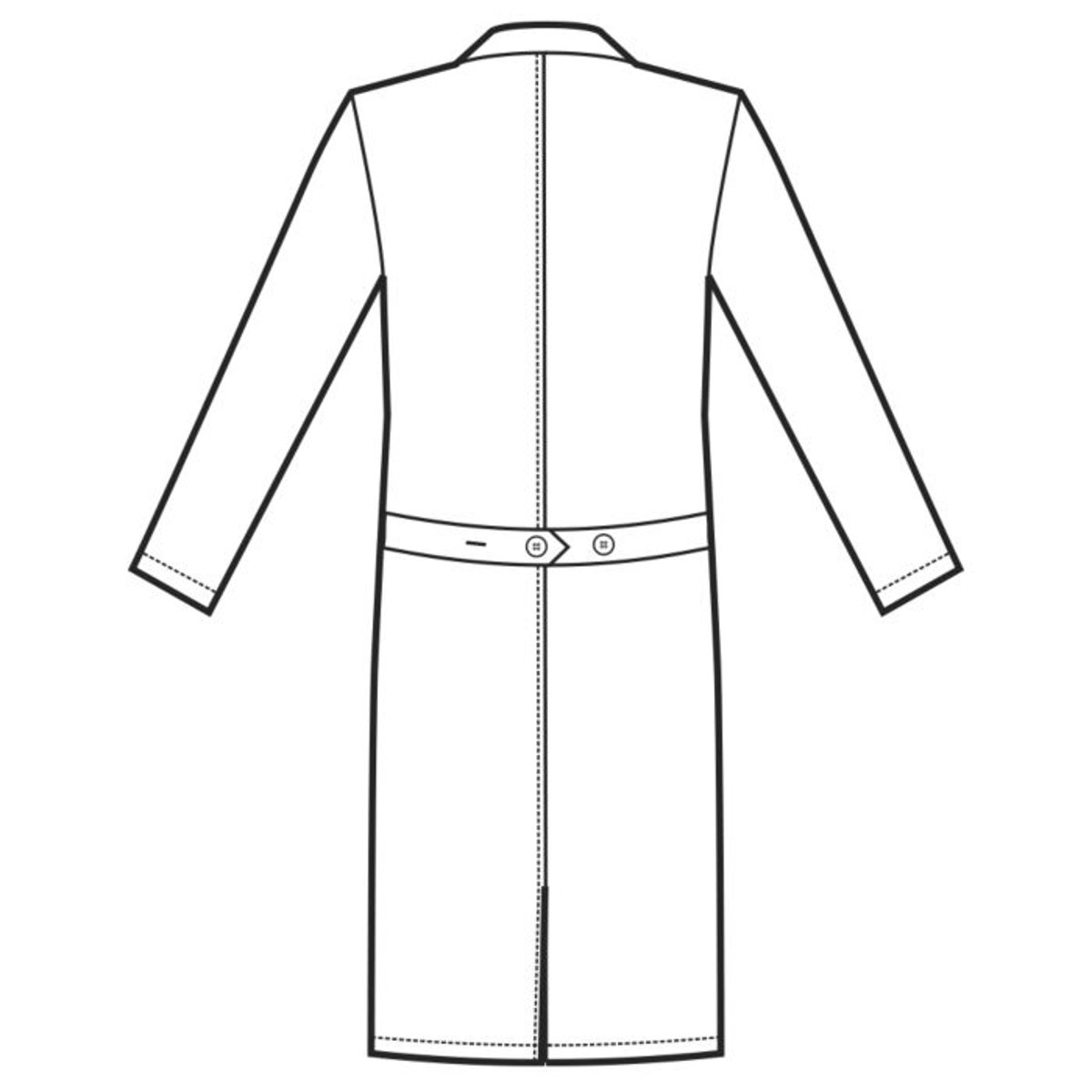 Camice Medico Uomo Manica Lunga 110 cm 190 g/m² con Tasche e Taschino al Petto thumbnail 4