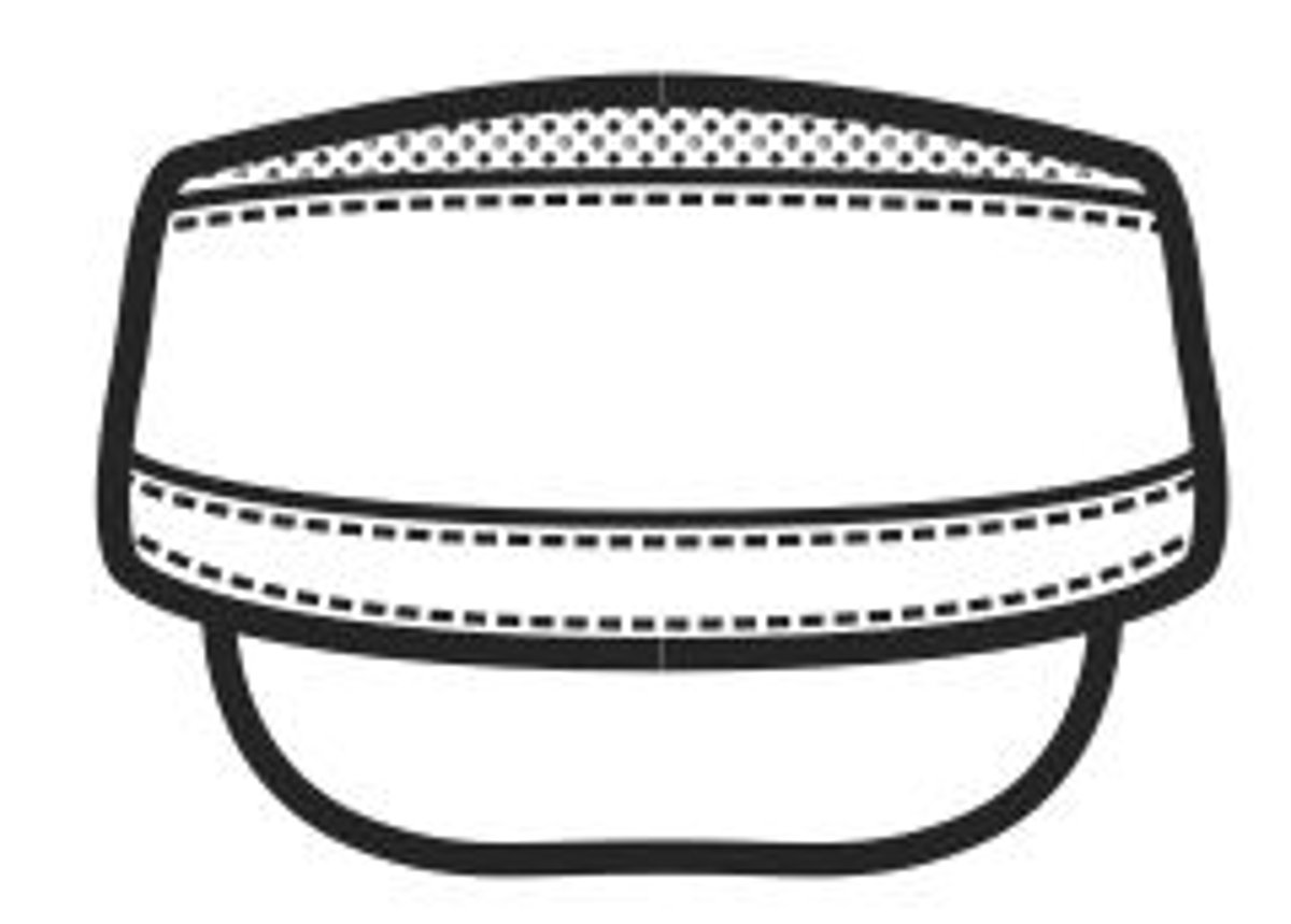 Cappello Charly Isacco con Rete Traspirante e Visiera Regolabile per Cucina e Ristorazione thumbnail 3