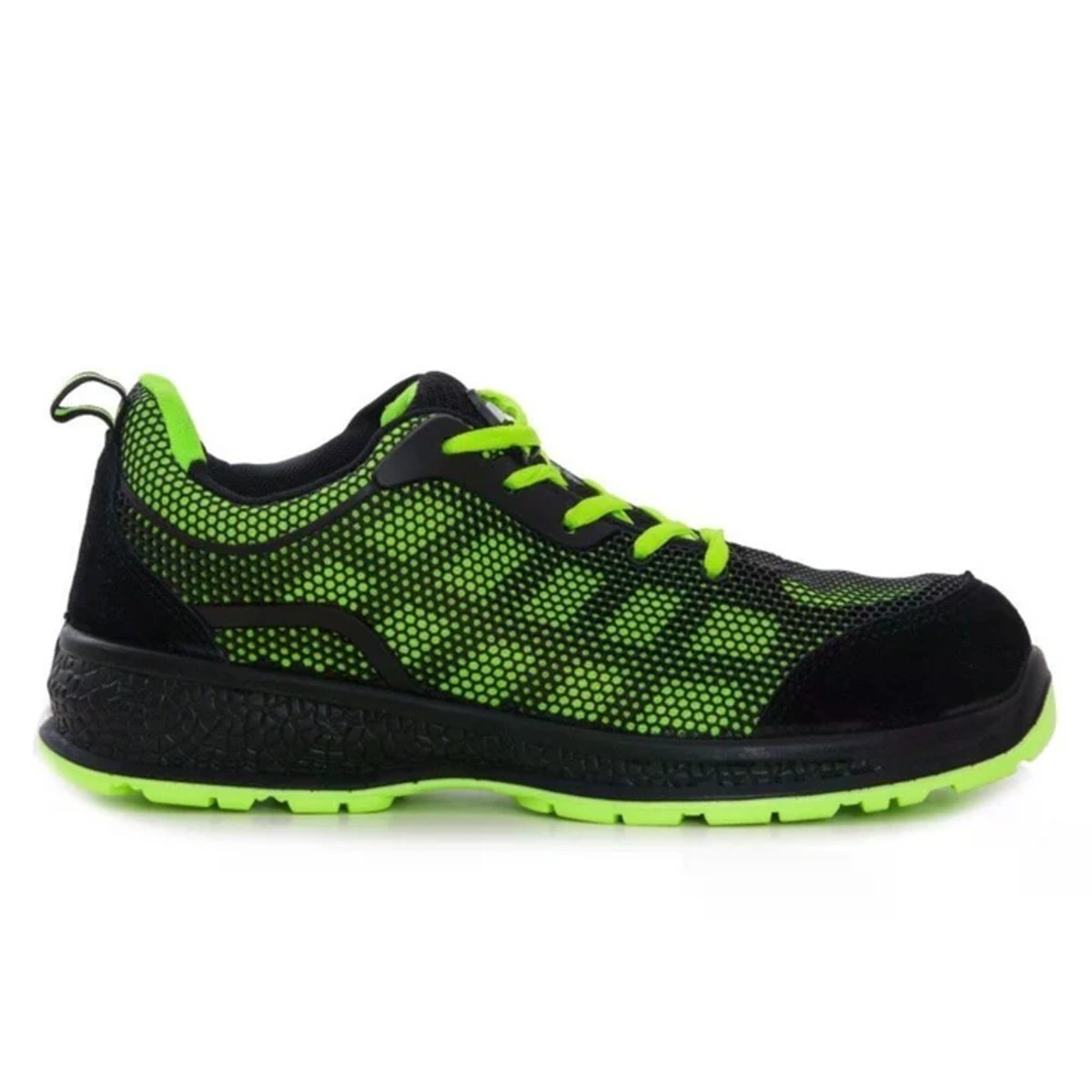 Scarpe Antinfortunistiche Estive 56294 BLACK GREEN S1P SRC Basse in Mesh con Puntale in Alluminio thumbnail 4
