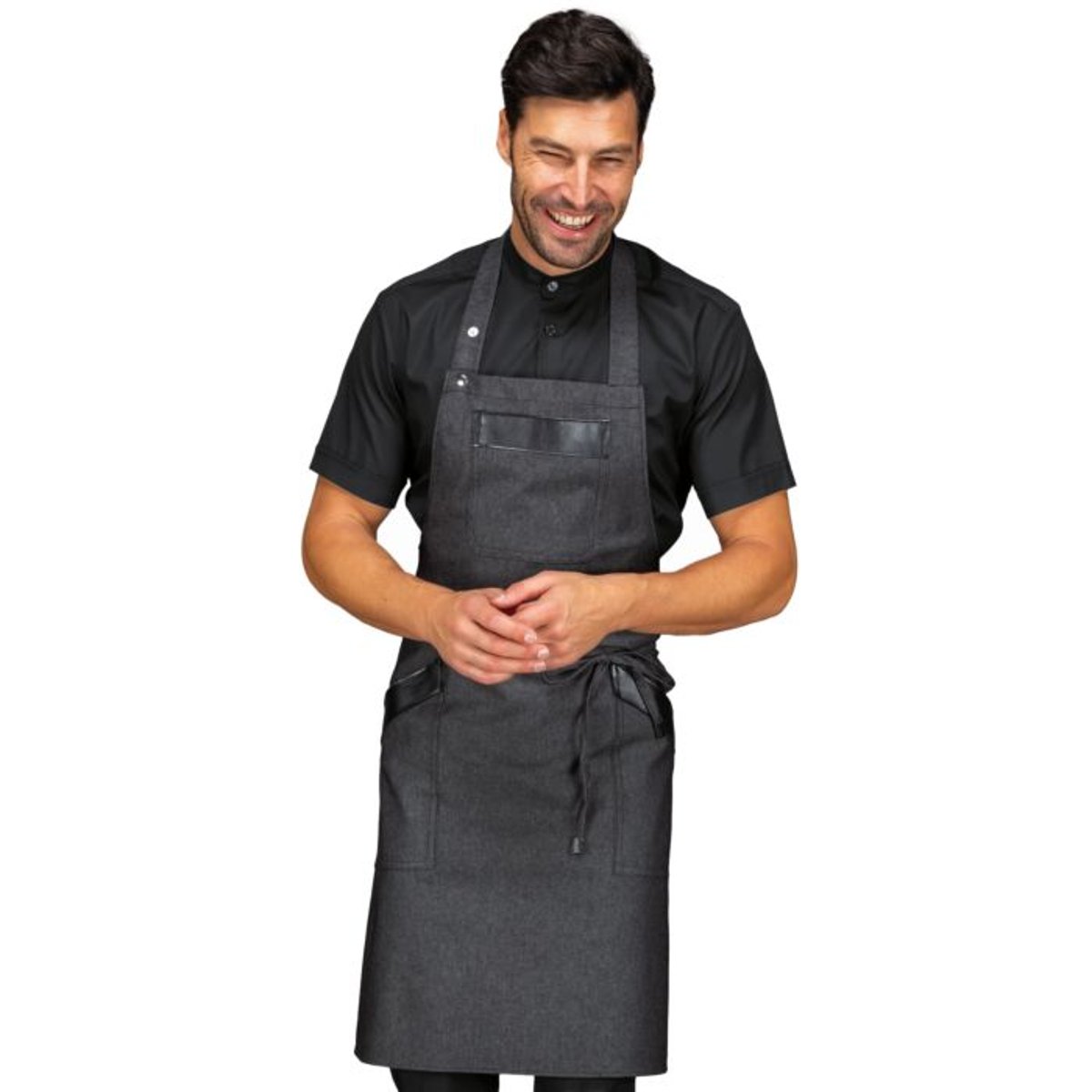 Grembiule Barman Oregon Isacco con Tasche e Inserti in Pelle thumbnail 4