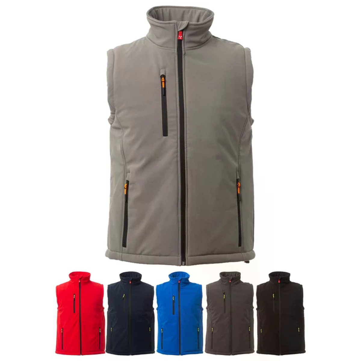 Gilet da Lavoro GALE VEST PAD Uomo Soft Shell 3 Strati Imbottito 160 g/m²