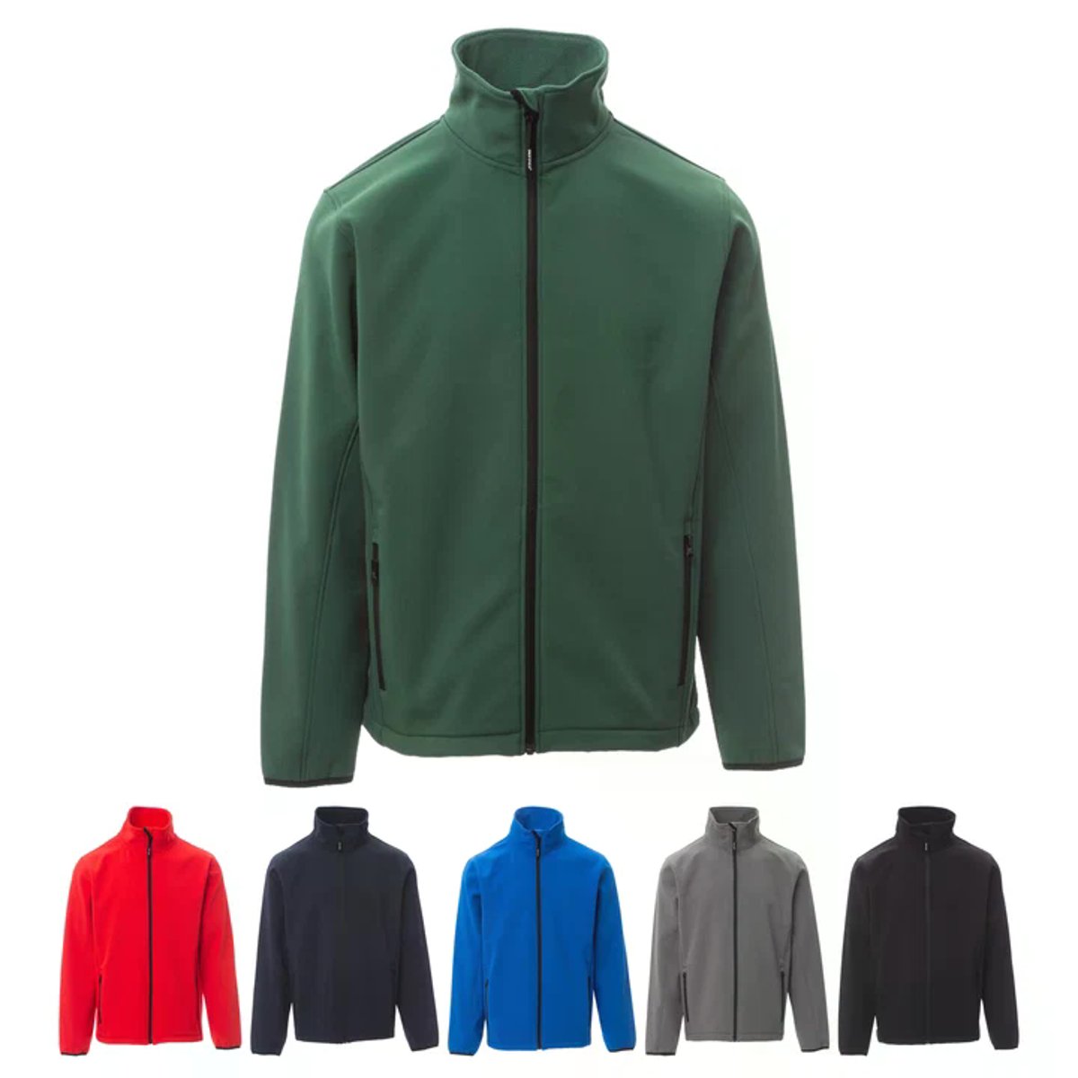 Giubbotto Soft Shell da Lavoro PERTH Uomo Water Repellent con Tasche con Zip