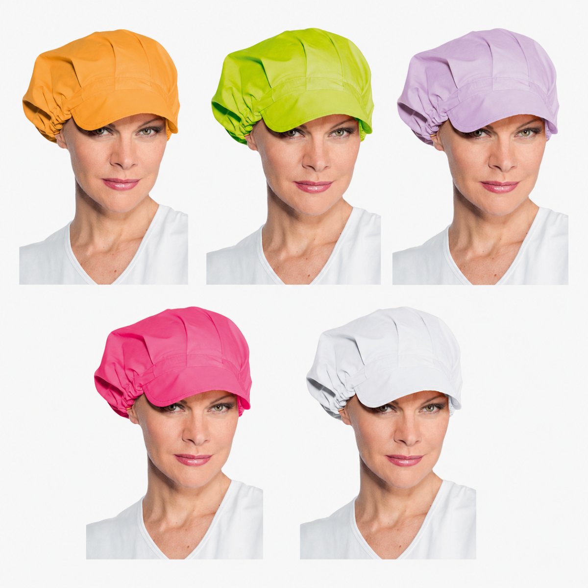 Cappello San Bitter Isacco con Visiera Rigida e Velcro per Alimentare e Ristorazione