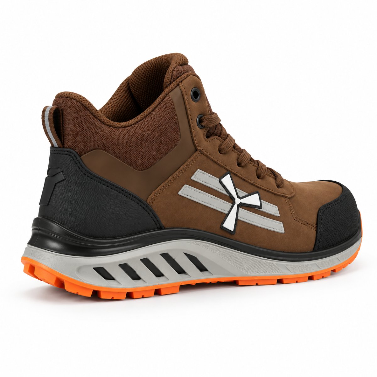 Scarpe Antinfortunistiche Alte X-MOON MID S3S FO SR ESD Metal-Free in Pelle Nubuck thumbnail 10