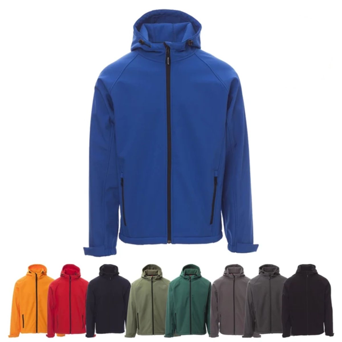 Giubbotto Soft Shell da Lavoro GALE Uomo Impermeabile con Cappuccio