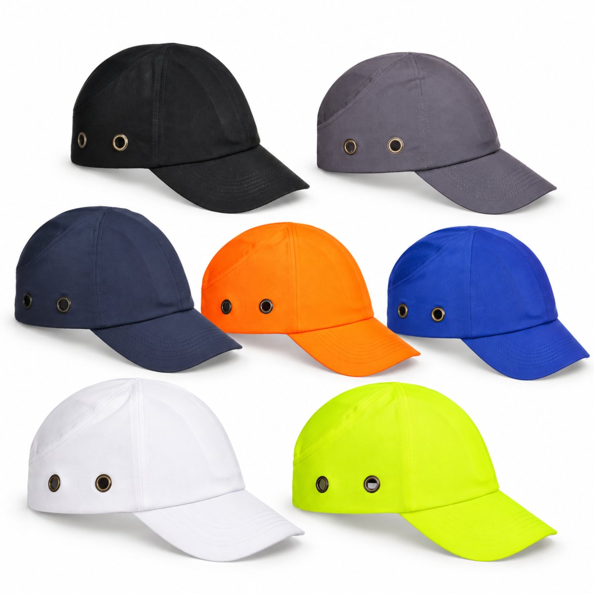 Cappellino Antiurto Portwest PW59 in Cotone con Visiera Lunga, Traspirante e Regolabile