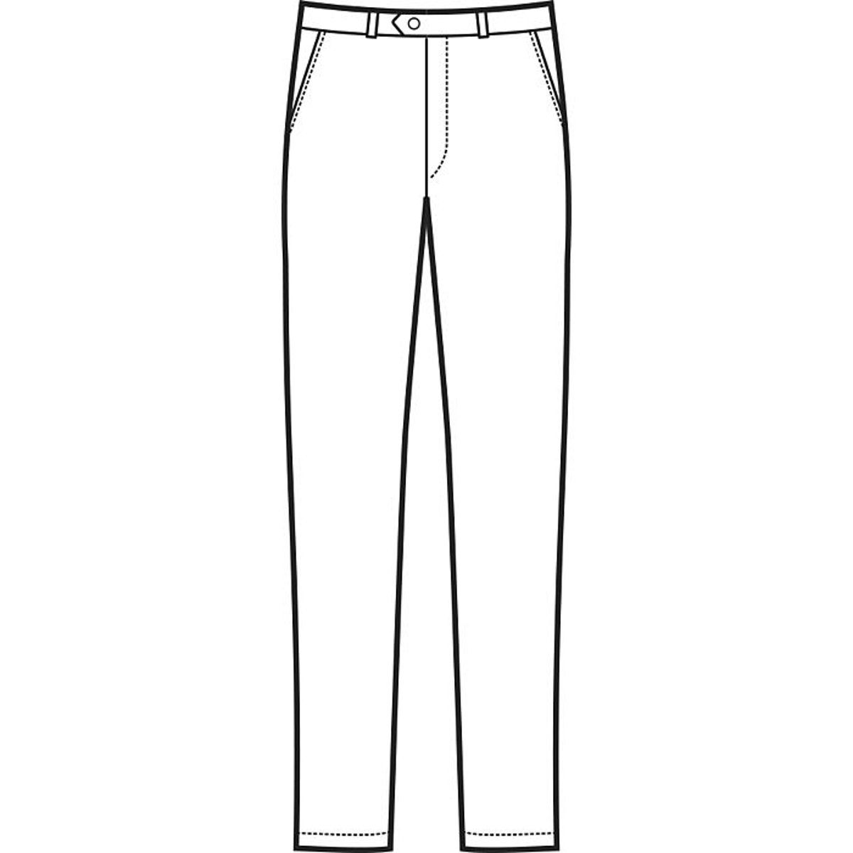 Pantalone da Cameriere Uomo Isacco Senza Pinces 170 g/m² con 3 Tasche fino alla Taglia 64 thumbnail 3