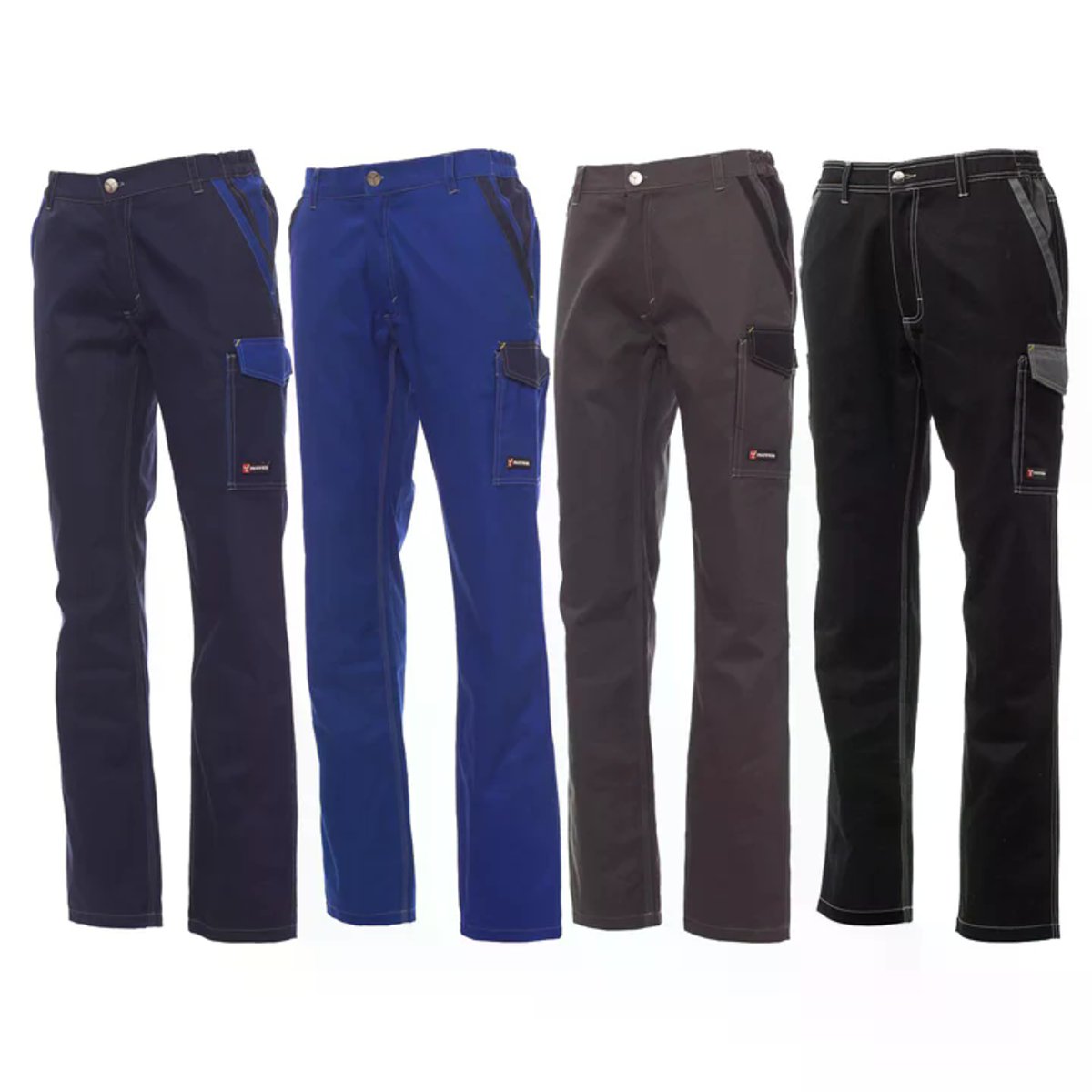 Pantalone da Lavoro Bicolore CANYON in Cotone Multitasche