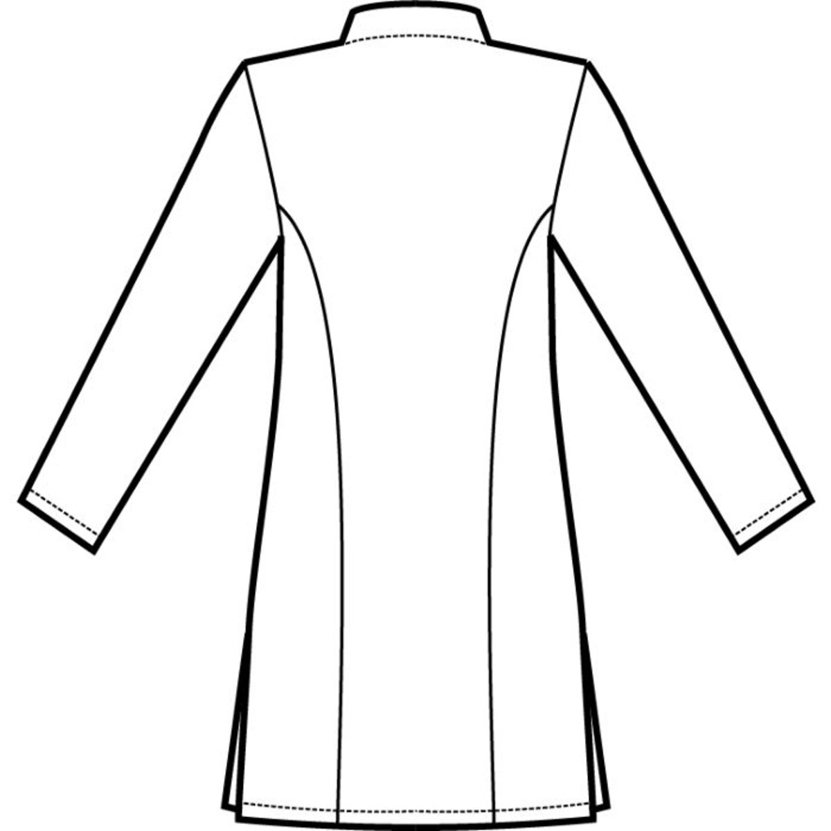Casacca Sanitaria Donna Portofino Isacco Manica Lunga con 3 Tasche e Collo alla Coreana thumbnail 2