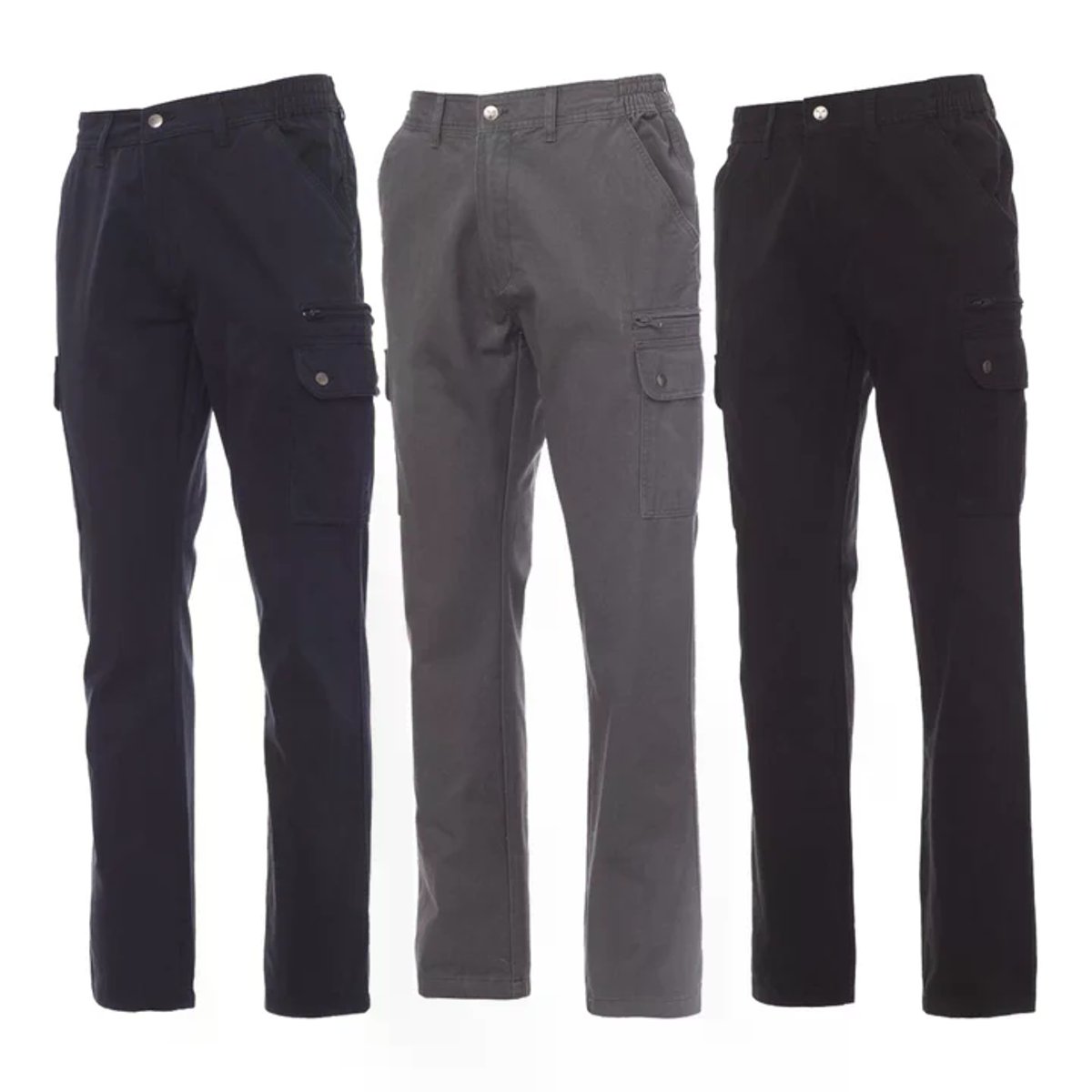 Pantalone da Lavoro Invernale FOREST WINTER in Cotone Twill Pescato Multitasche