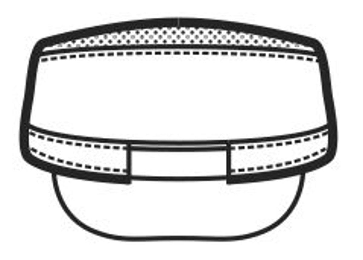 Cappello Charly Isacco con Rete Traspirante e Visiera Regolabile per Cucina e Ristorazione thumbnail 2