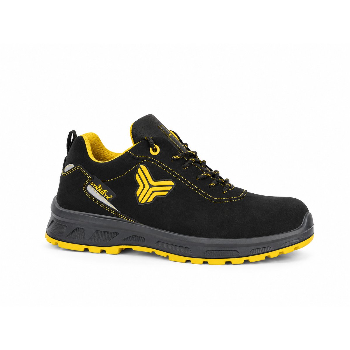Scarpe Antinfortunistiche FLORIDA Nero/Giallo S1PS FO SR 0% Metal in Pelle Scamosciata thumbnail 2