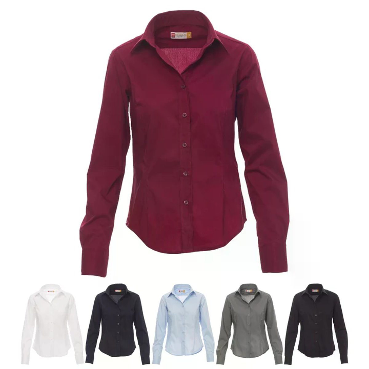 Camicia da Lavoro Donna IMAGE LADY Easy Care in Popeline Stretch 125 g/m²