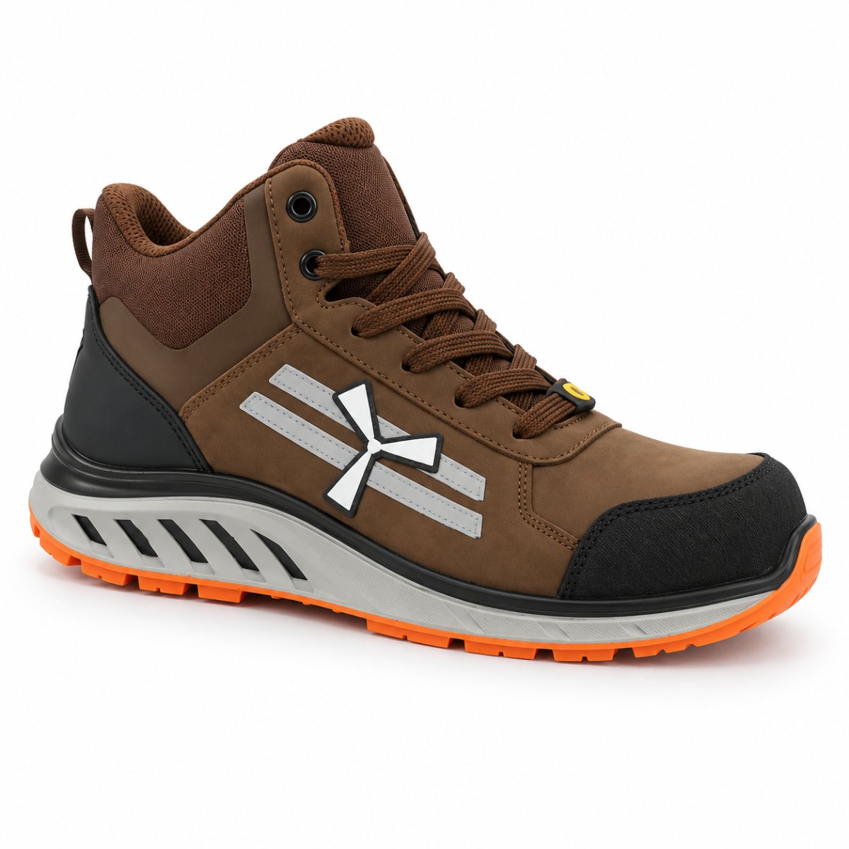 Scarpe Antinfortunistiche Alte X-MOON MID S3S FO SR ESD Metal-Free in Pelle Nubuck thumbnail 16