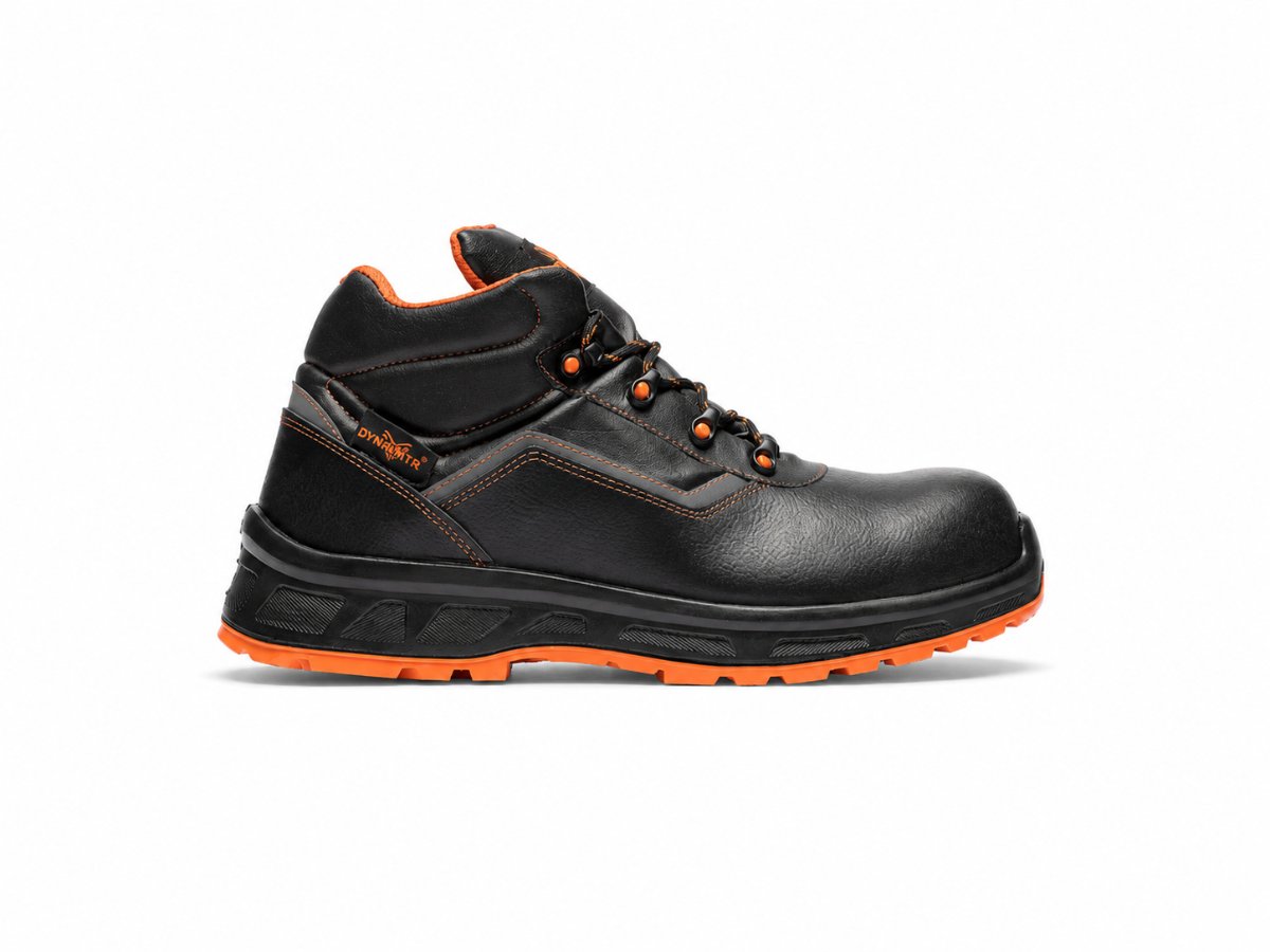 Scarpe Antinfortunistiche Alte ALASKA S3S FO SR in Pelle Idrorepellente con Memory Foam Metal-Free