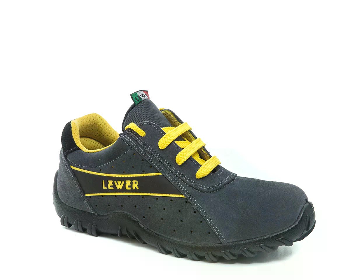 Scarpe Antinfortunistiche DS1G S1PS FO SR in Pelle Scamosciata Forata con Puntale in Alluminio thumbnail 2