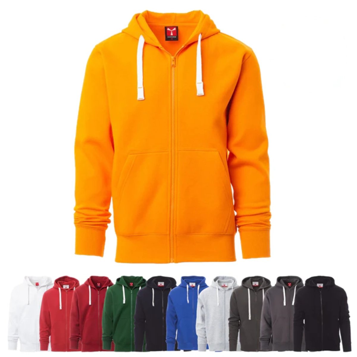 Felpa Uomo con Cappuccio e Zip Intera PORTLAND