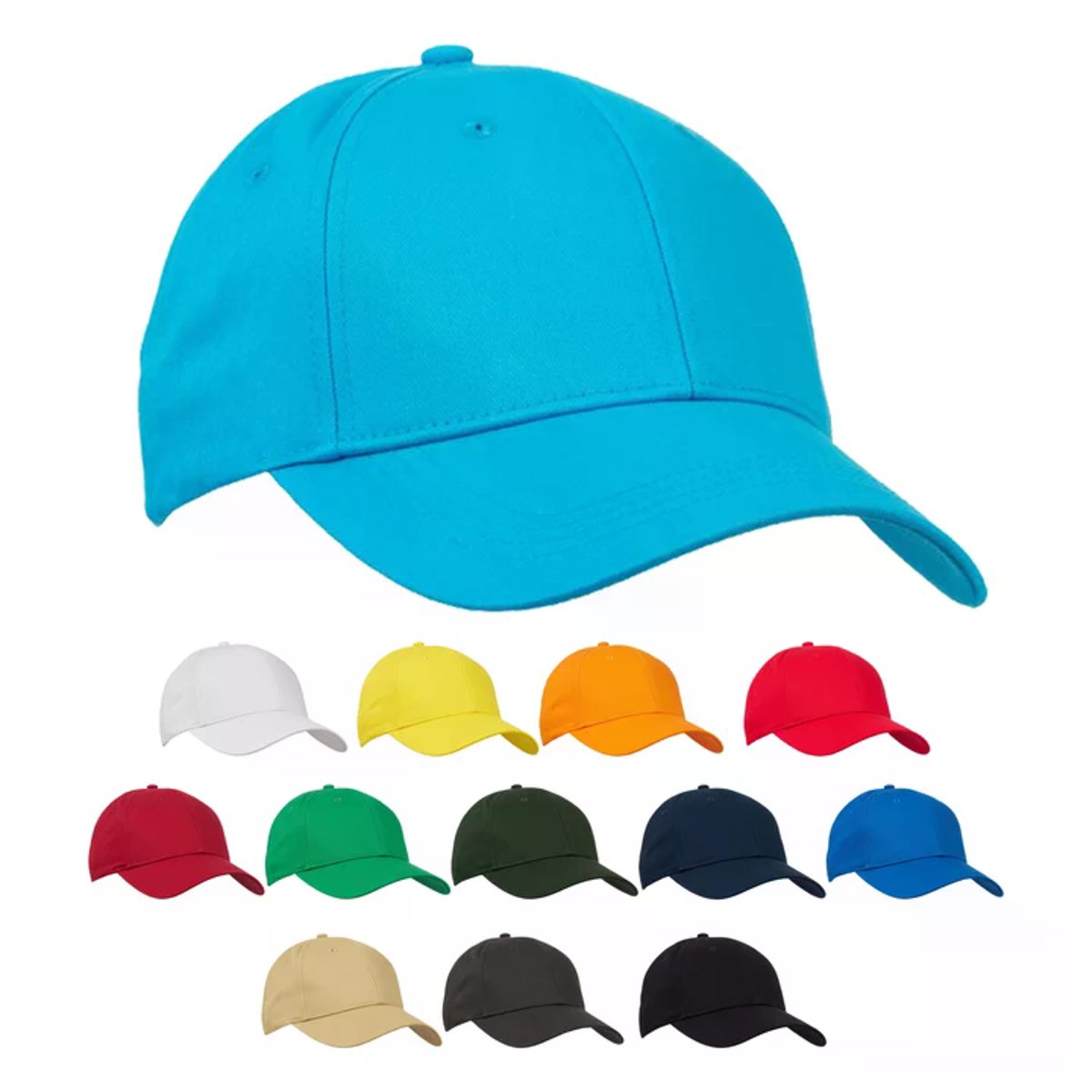 Cappellino SANTA MONICA Unisex 6 Pannelli in Cotone con Fascia Parasudore