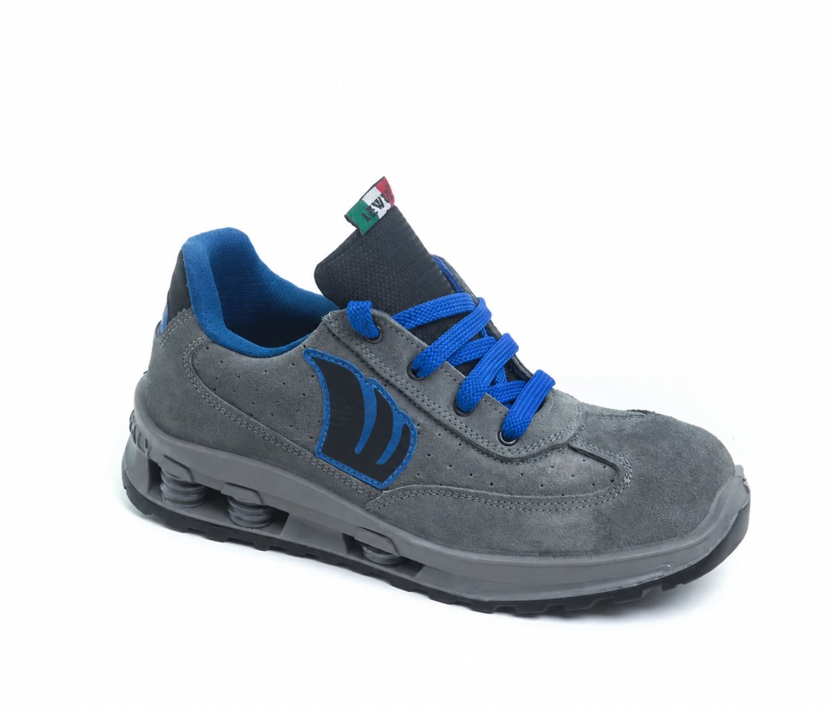 Scarpe Antinfortunistiche STONE S1PS FO SR ESD in Pelle Scamosciata Forata con Puntale in Alluminio