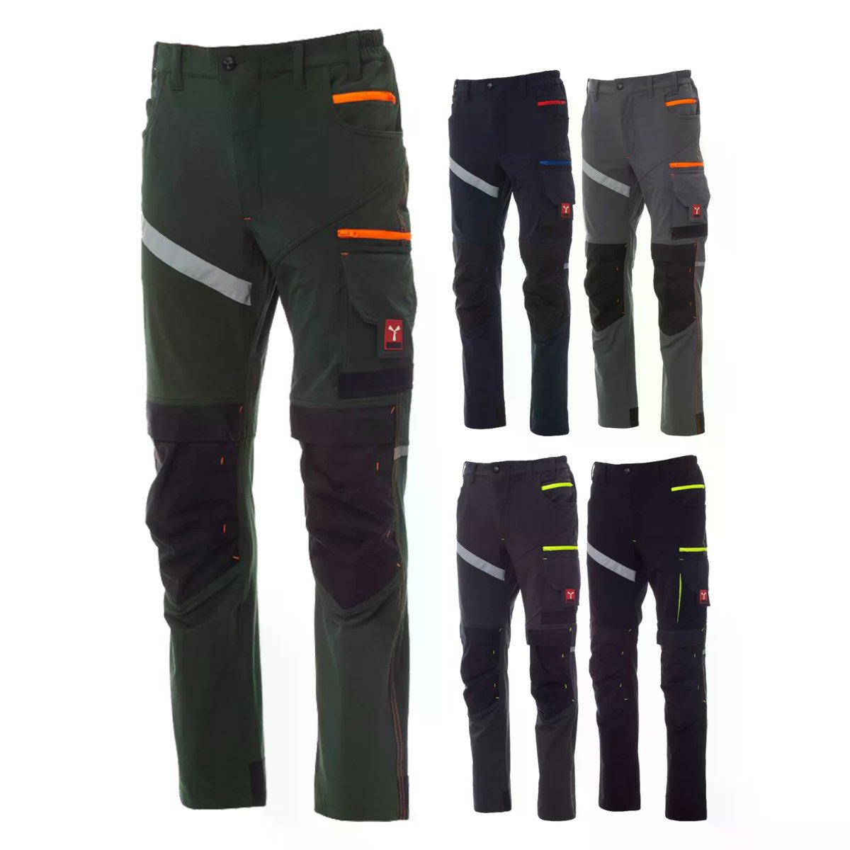 Pantalone da Lavoro Estivo NEXT 4W SUMMER Unisex 4 Way Stretch con Porta Ginocchiere