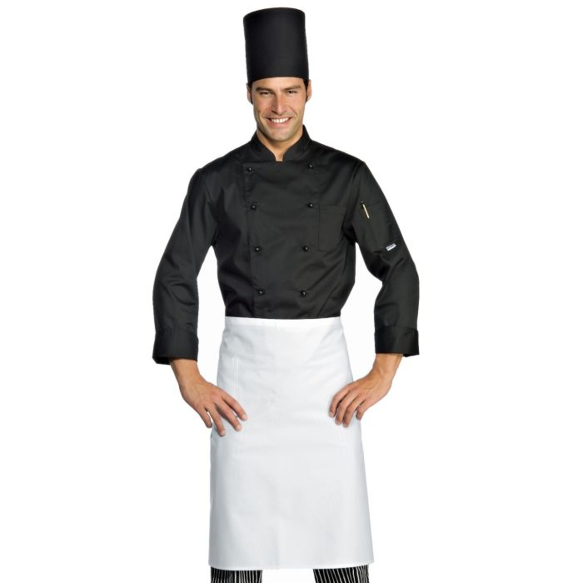 Cappello da Cuoco Elite Isacco Rigido Regolabile con Velcro per Chef e Cucina Professionale thumbnail 4