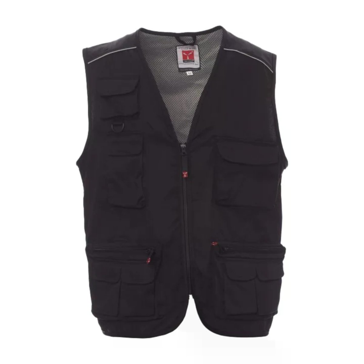 Gilet da Lavoro POCKET Uomo Estivo Multitasche con Porta Badge e Dettagli Reflex thumbnail 4