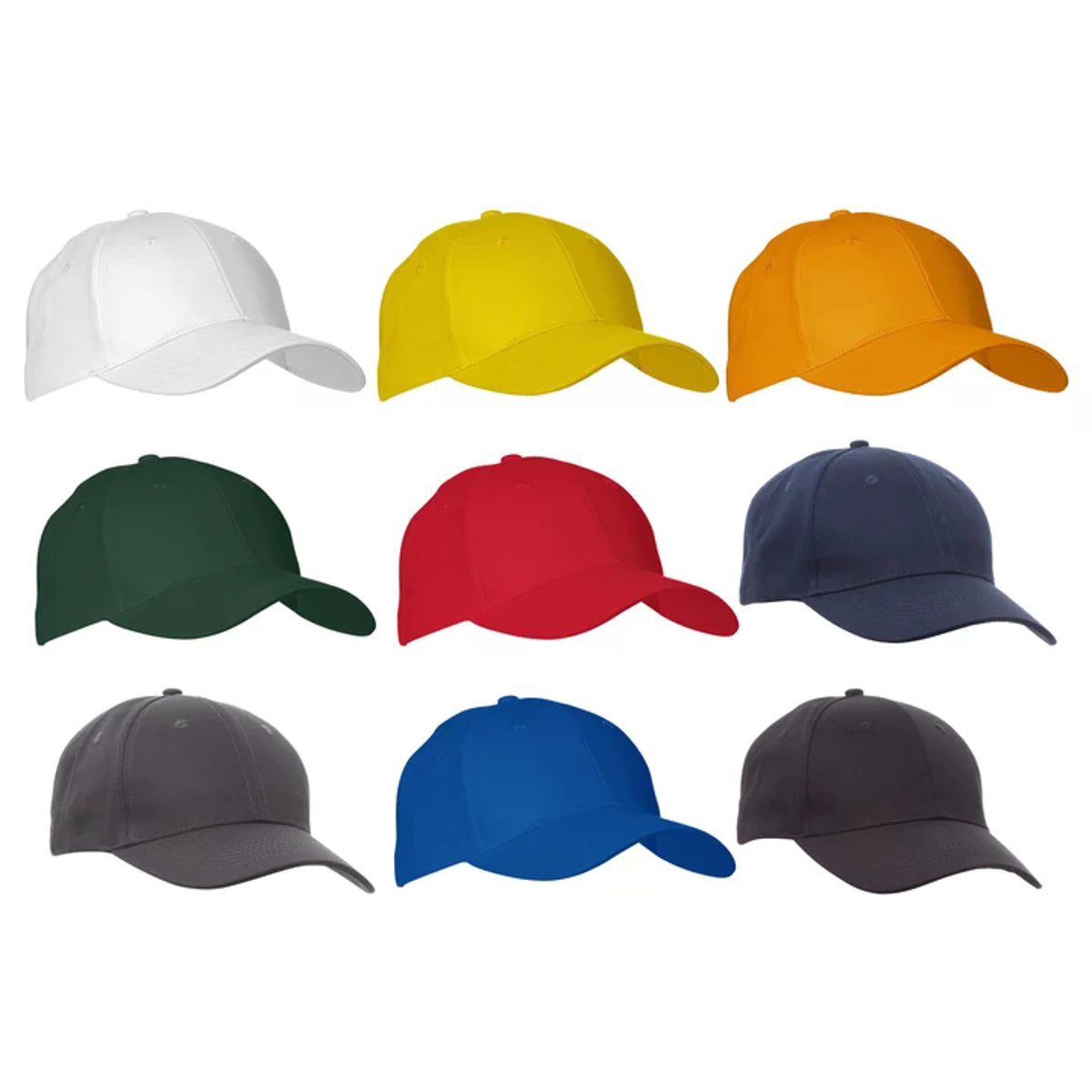 Cappellino ILLINOIS Unisex 6 Pannelli in Cotone con Visiera Precurvata