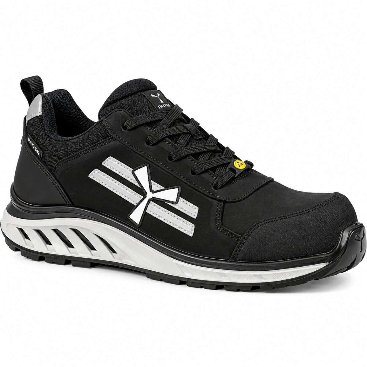Scarpe Antinfortunistiche Sportive e Leggere X-MOON S3S FO SR ESD Metal-Free in Pelle Nubuck
