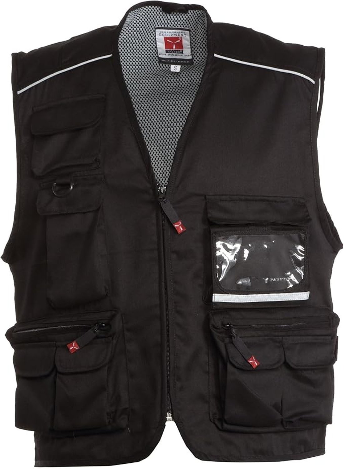 Gilet da Lavoro POCKET Uomo Estivo Multitasche con Porta Badge e Dettagli Reflex thumbnail 2