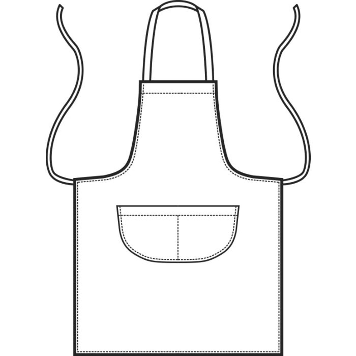 Grembiule Pettorina Isacco 70x90 cm con Tascone Centrale per Cucina e Ristorazione thumbnail 2