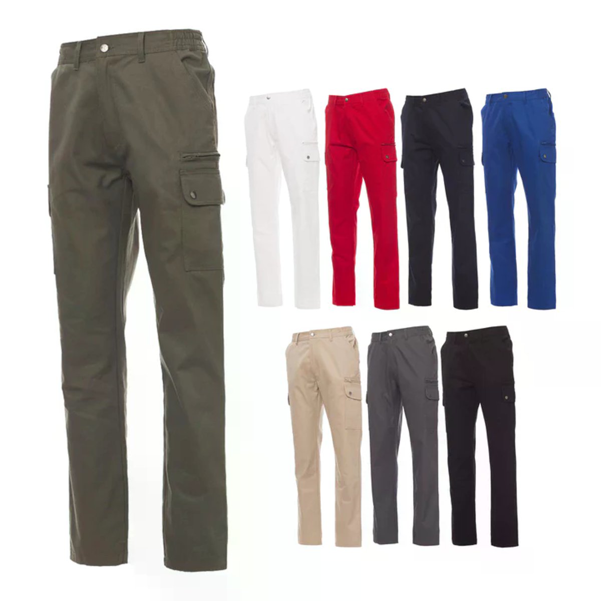Pantalone da Lavoro Multistagione FOREST in Cotone Multitasche