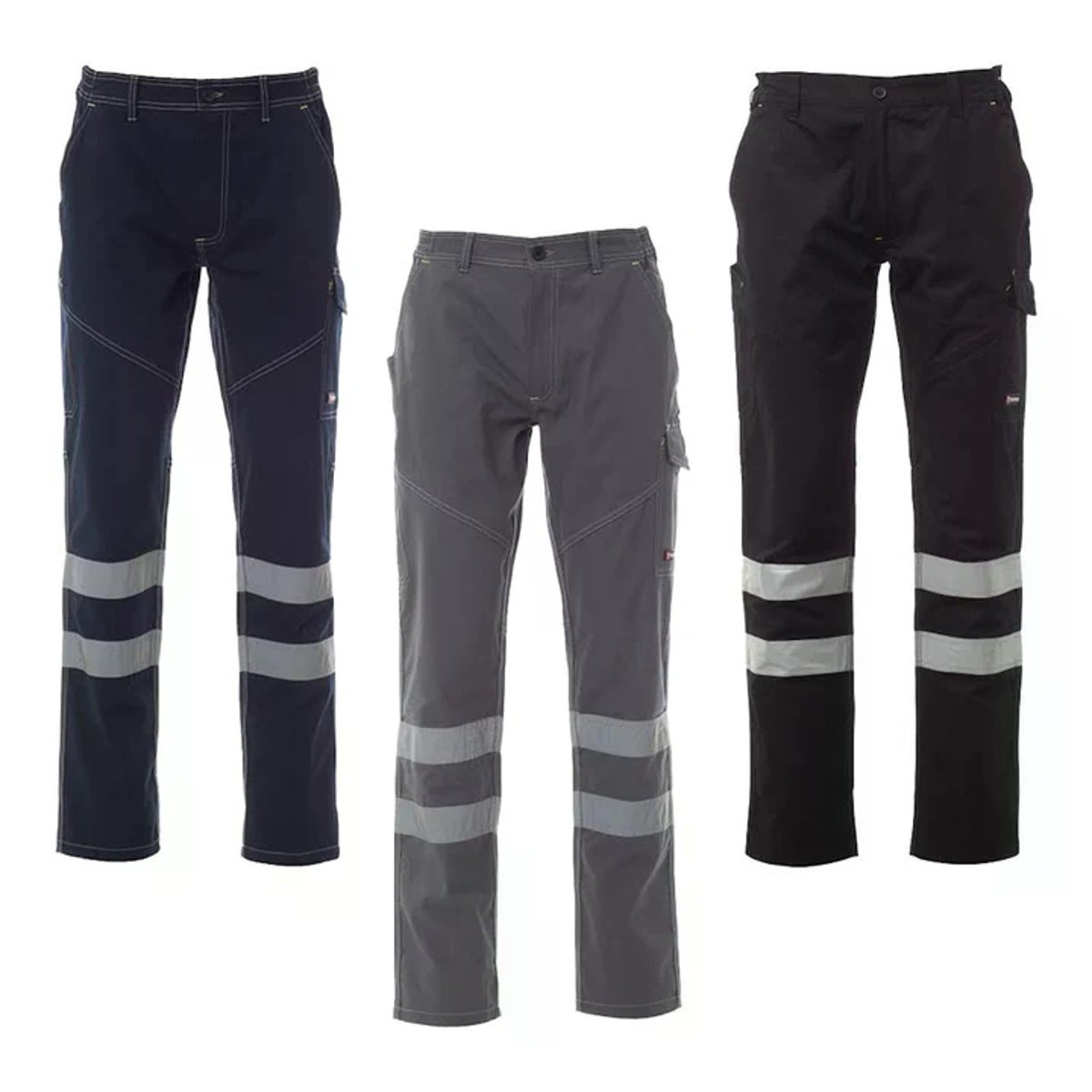 Pantalone da Lavoro Estivo WORKER SUMMER REFLEX con Bande Retroriflettenti