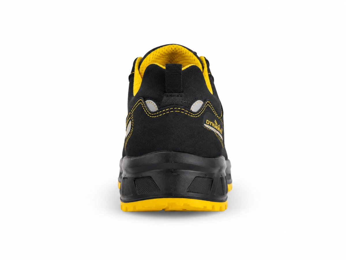 Scarpe Antinfortunistiche FLORIDA Nero/Giallo S1PS FO SR 0% Metal in Pelle Scamosciata thumbnail 5