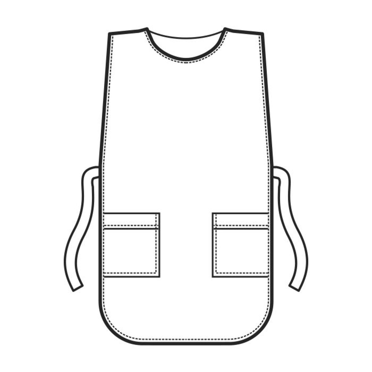 Poncho da Lavoro Unisex Isacco Senza Maniche con 2 Tasche e Lacci Laterali thumbnail 3
